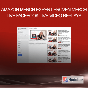Amazon Merch Expert – Proven Merch Live – Facebook Live Video Replays