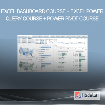 Excel Dashboard Course + Excel Power Query Course + Power Pivot Course