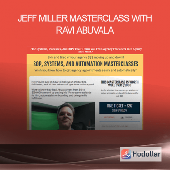 Jeff Miller Masterclass - Ravi Abuvala