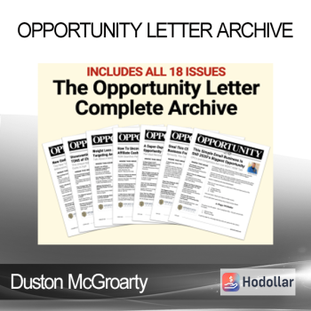 Duston McGroarty - Opportunity Letter Archive