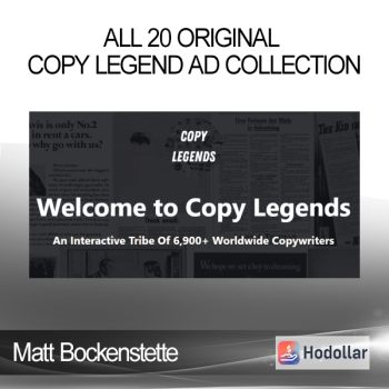 Matt Bockenstette - All 20 Original Copy Legend Ad Collection
