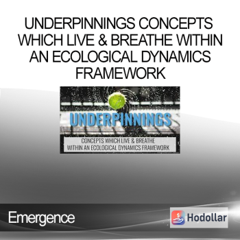 Emergence - UNDERPINNINGS CONCEPTS WHICH LIVE & BREATHE WITHIN AN ECOLOGICAL DYNAMICS FRAMEWORK